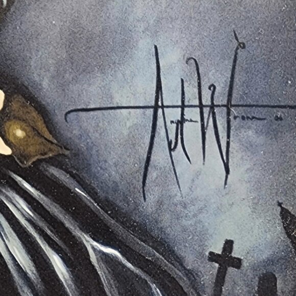 "Rose" By Angelina Wrona Framed Fine Art Print Gothic Halloween Decor 10x12" - Picture 3 of 9